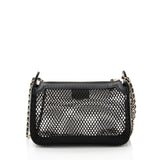 Chanel Mesh Lambskin Clutch with Chain