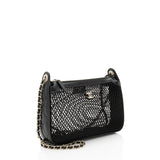 Chanel Mesh Lambskin Clutch with Chain