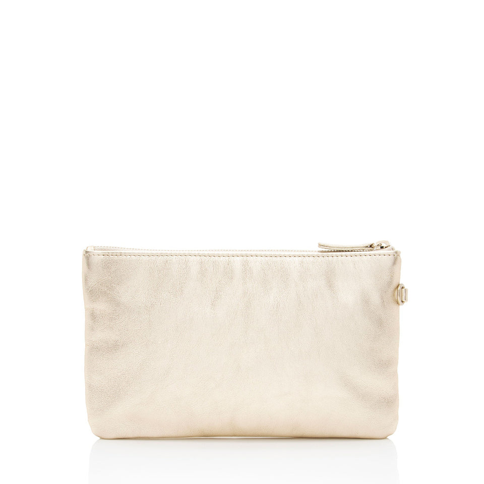 Chanel Metallic Calfskin Chanel 22 Pochette