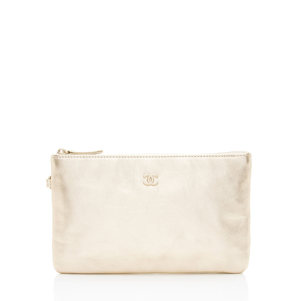 Chanel Metallic Calfskin Chanel 22 Pochette