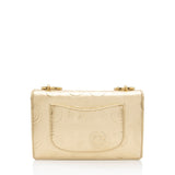 Chanel Metallic Calfskin Embossed Cocallover Flap Shoulder Bag