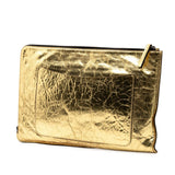 Chanel Metallic Crinkled Calfskin Feministe Mais Feminine Pouch