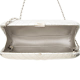 Chanel Metallic Crumpled Lambskin Fringe Clutch