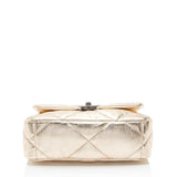 Chanel Metallic Lambskin 19 Medium Flap Shoulder Bag