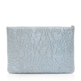 Chanel Metallic Lambskin Camellia Large O-Case