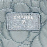 Chanel Metallic Lambskin Camellia Large O-Case