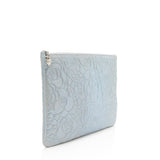 Chanel Metallic Lambskin Camellia Large O-Case