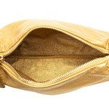 Chanel Metallic Patent Mademoiselle Lock Convertible Wrist Clutch Bag