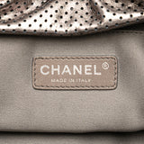 Chanel Metallic Perforated Calfskin Drill Accordion Flap