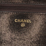 Chanel Metiers d’Art Quilted Iridescent Lambskin Tartan Button Wallet On Chain