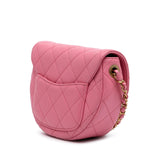 Chanel Mini CC Quilted Caviar Messenger Flap