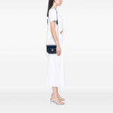 Chanel Mini CC Quilted Shiny Calfskin Round Moon Messenger Flap