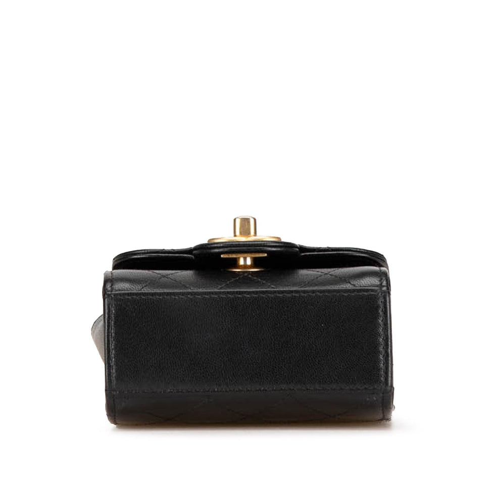 Chanel Mini Goatskin Chic Pearls Clutch On Chain