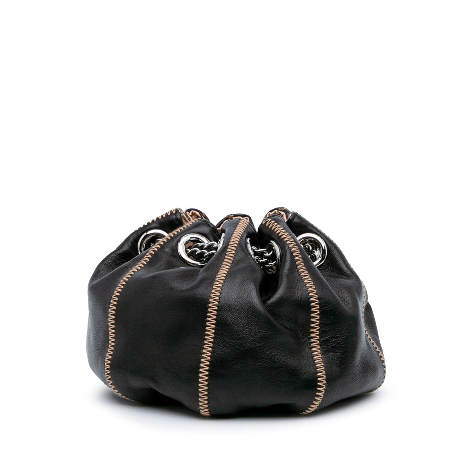 Chanel Mini Lambskin and Satin Reversible Sac Cordon