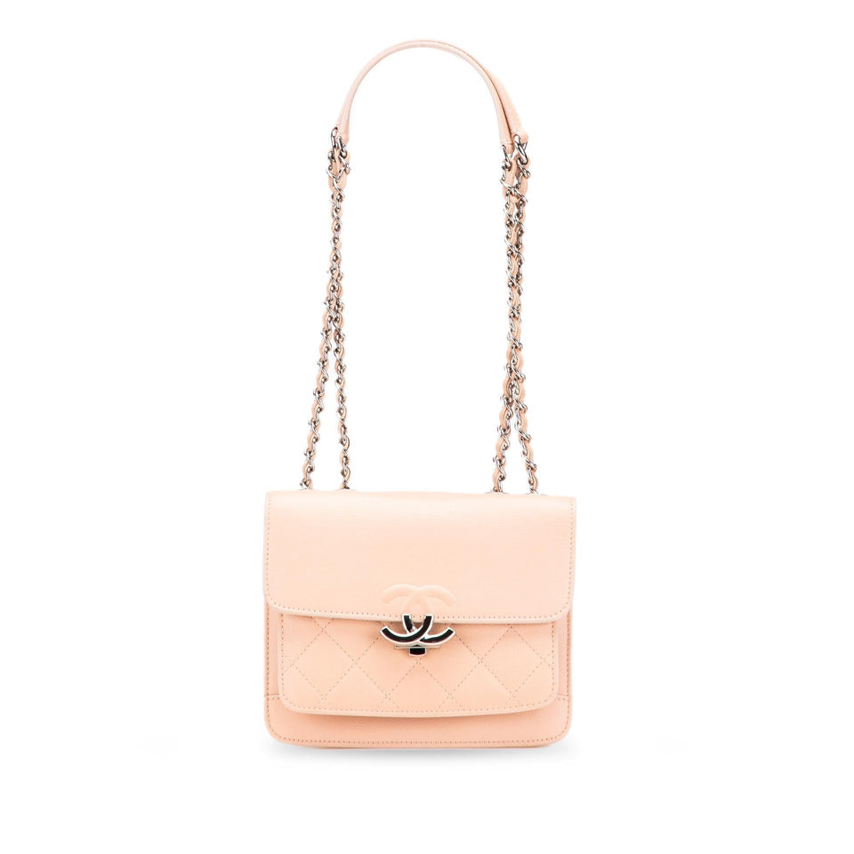 Chanel Mini Quilted Caviar CC Box Flap