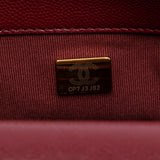 Chanel Mini Quilted Caviar Twist Your Buttons Flap