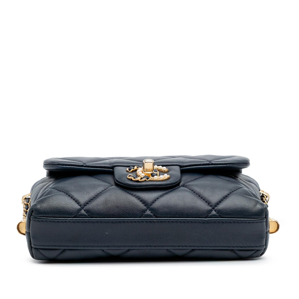 Chanel Mini Quilted Lambskin Crush on Chains Flap