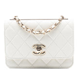Chanel Mini Quilted Lambskin Trendy CC Wallet On Chain