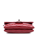 Chanel Mini Quilted Patent Phone Holder on Chain