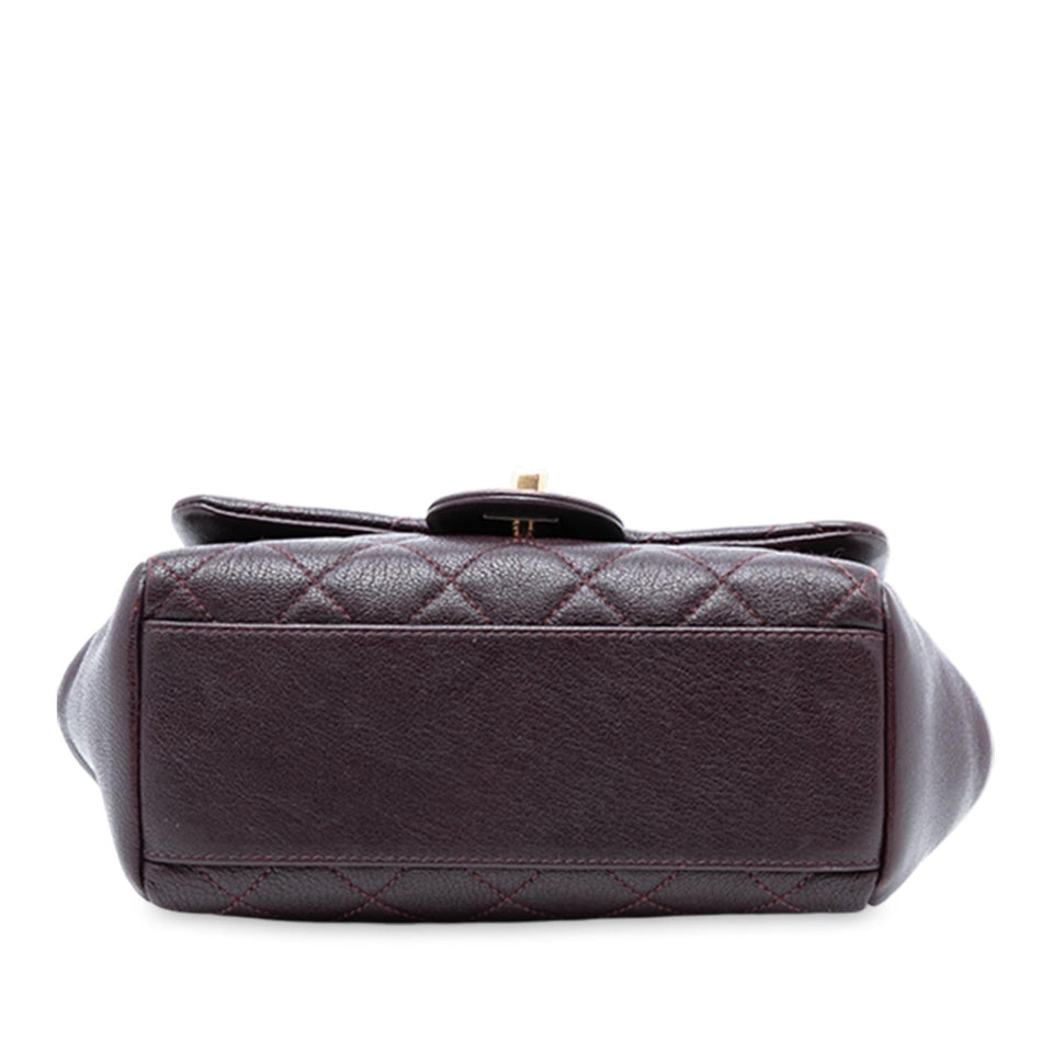 Chanel Mini Quilted Sheepskin Trapezio Flap