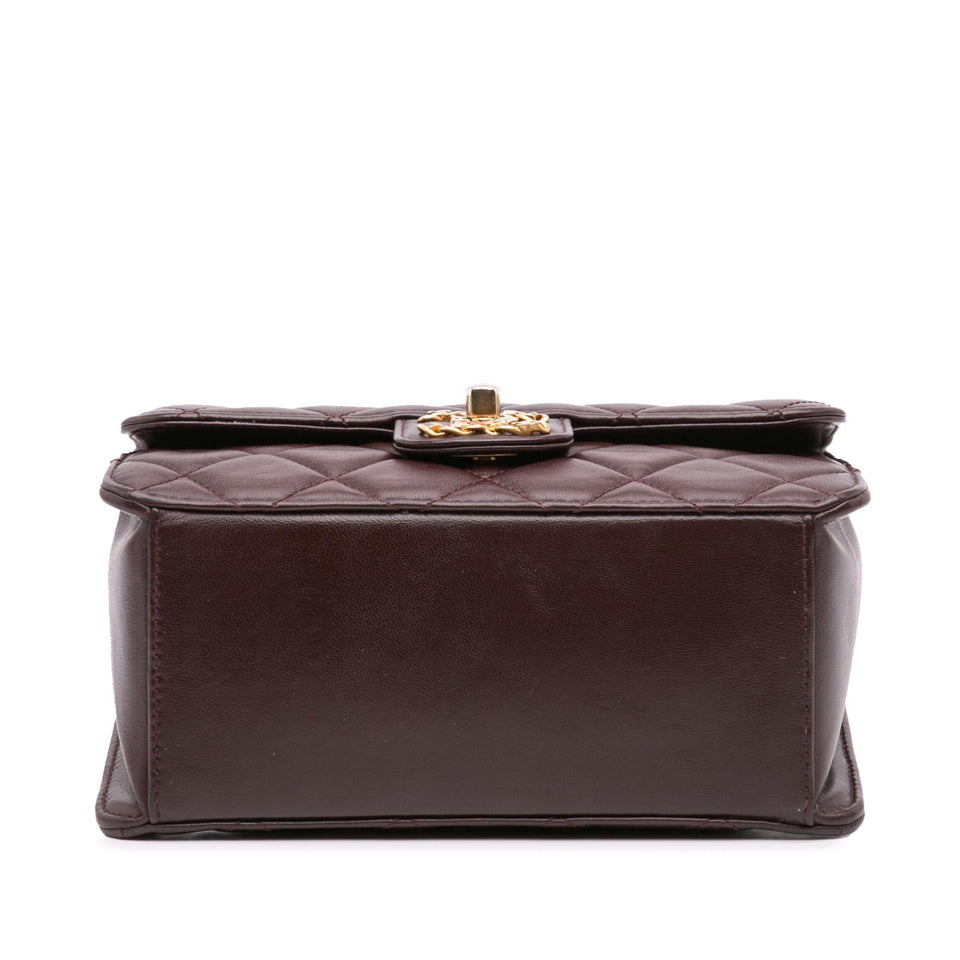 Chanel Mini Quilted Shiny Lambskin Single Flap