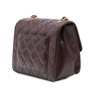 Chanel Mini Quilted Shiny Lambskin Single Flap