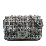 Chanel Mini Quilted Tweed River of Pearls Flap