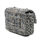Chanel Mini Quilted Tweed River of Pearls Flap