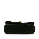 Chanel Mini Quilted Velvet Double Frame Flap