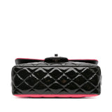 Chanel Mini Rectangular Bicolor Patent Leather Flap Bag