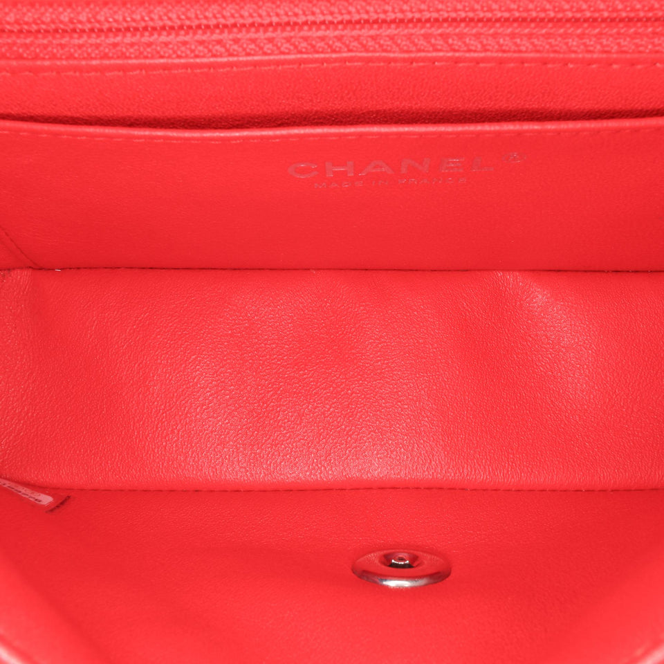 Chanel Mini Rectangular Bicolor Patent Single Flap