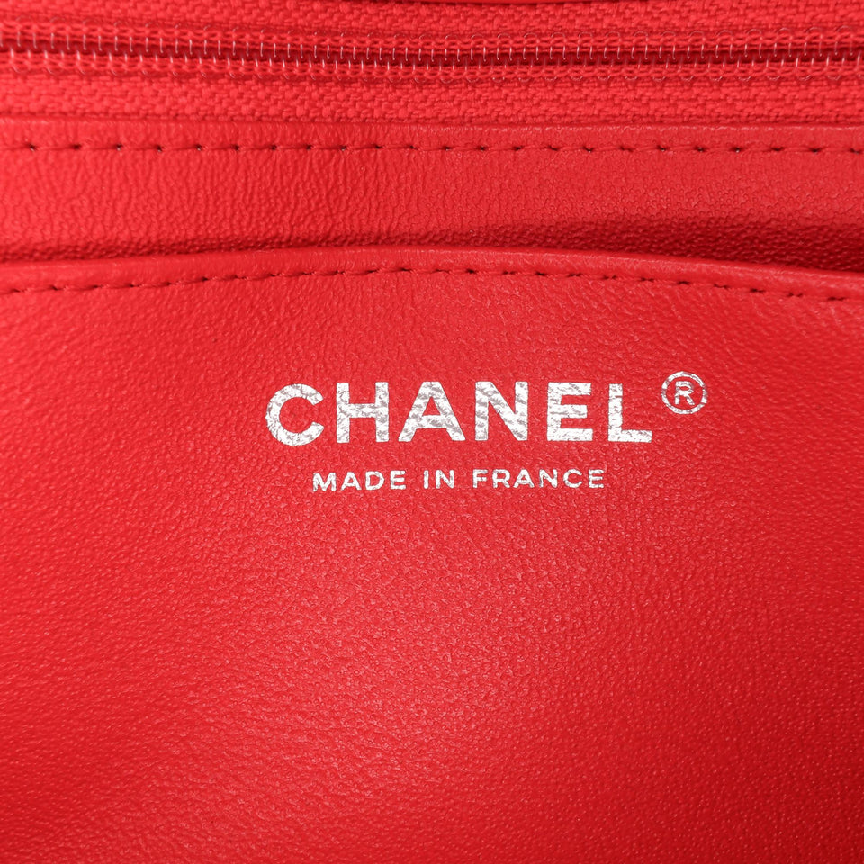 Chanel Mini Rectangular Bicolor Patent Single Flap