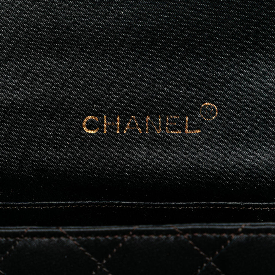 Chanel Mini Rectangular CC Quilted Satin Flap