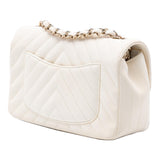 Chanel Mini Rectangular Classic Chevron Lambskin Single Flap