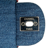 Chanel Mini Rectangular Classic Denim Tweed Framed Single Flap
