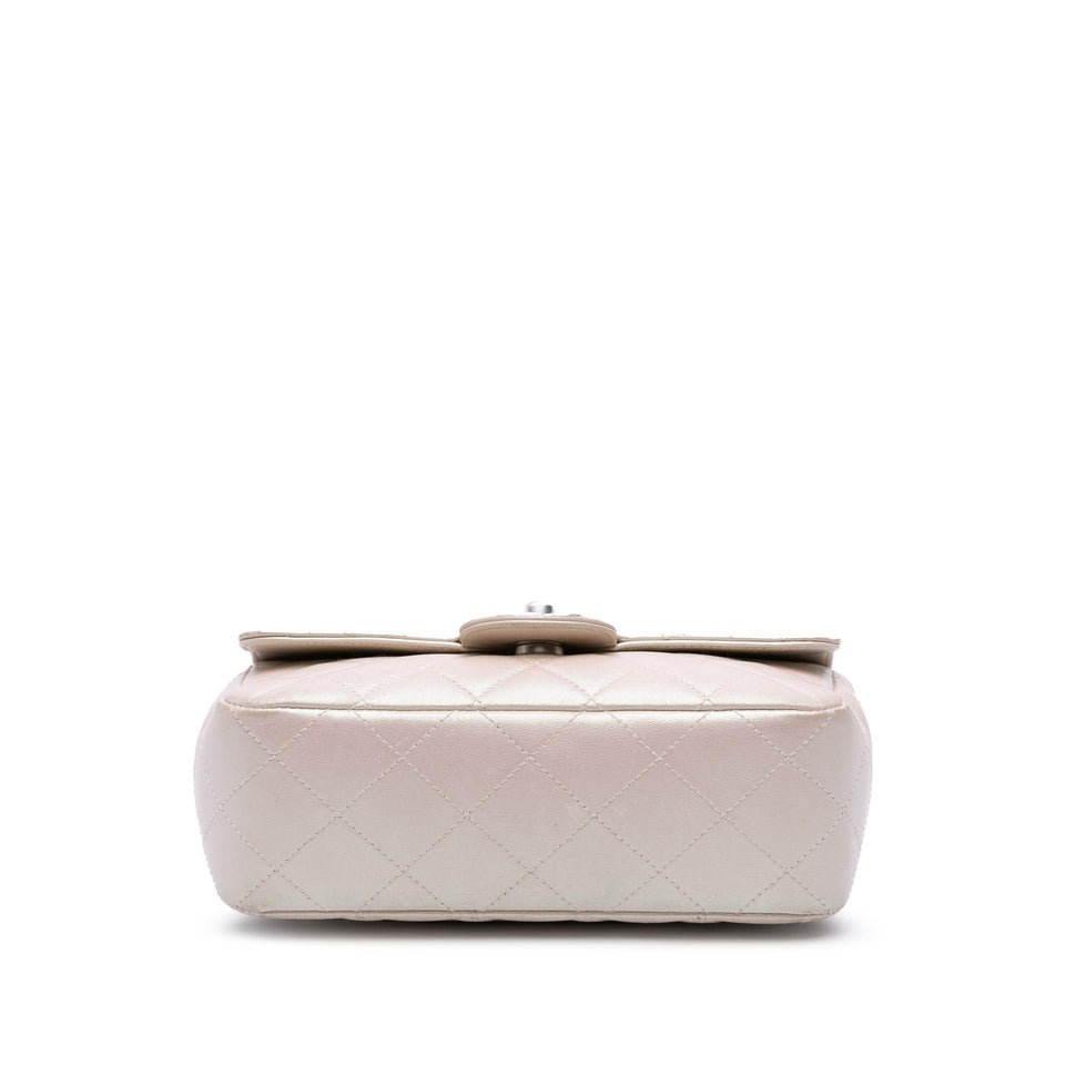 Chanel Mini Rectangular Classic Iridescent Lambskin Single Flap