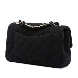 Chanel Mini Rectangular Classic Jersey Single Flap