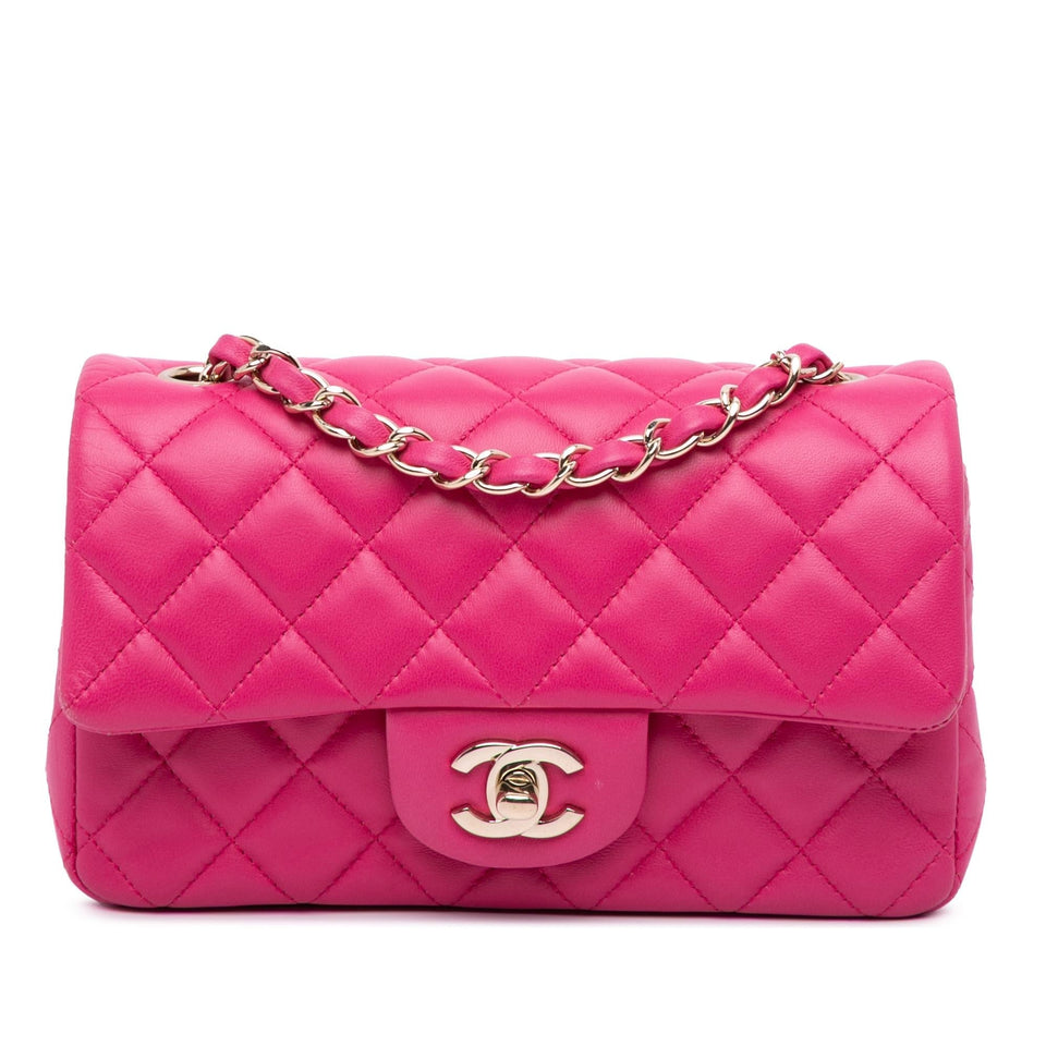 Chanel Mini Rectangular Classic Lambskin Single Flap