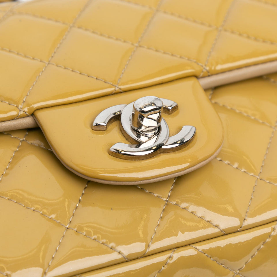Chanel Mini Rectangular Classic Patent Single Flap