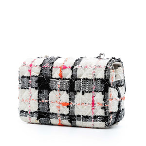Chanel Mini Rectangular Classic Tweed Check Single Flap