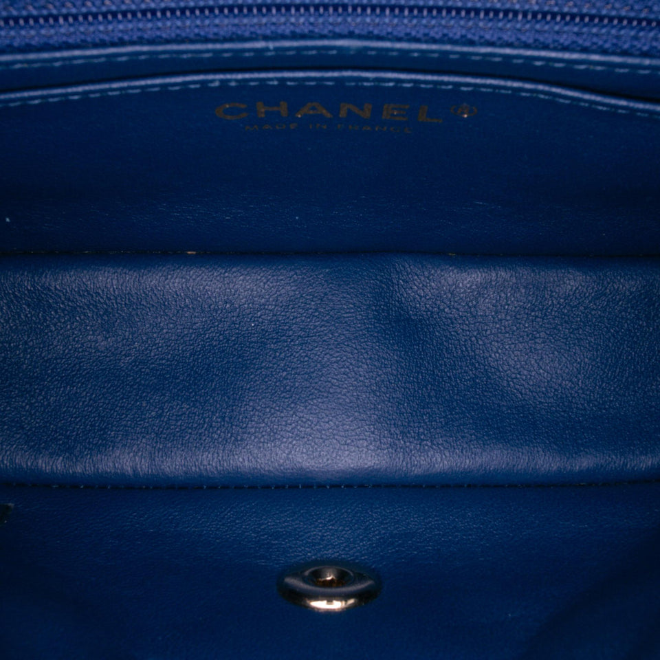 Chanel Mini Rectangular Multicolor Classic Denim Single Flap