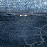 Chanel Mini Square CC Quilted Denim Single Flap