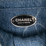 Chanel Mini Square CC Quilted Denim Single Flap