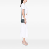 Chanel Mini Square CC Quilted Denim Single Flap