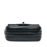 Chanel Mini Square Classic Chevron Patent Flap