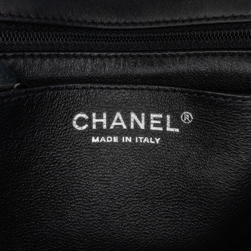 Chanel Mini Square Classic Chevron Patent Flap