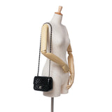 Chanel Mini Square Classic Chevron Patent Flap