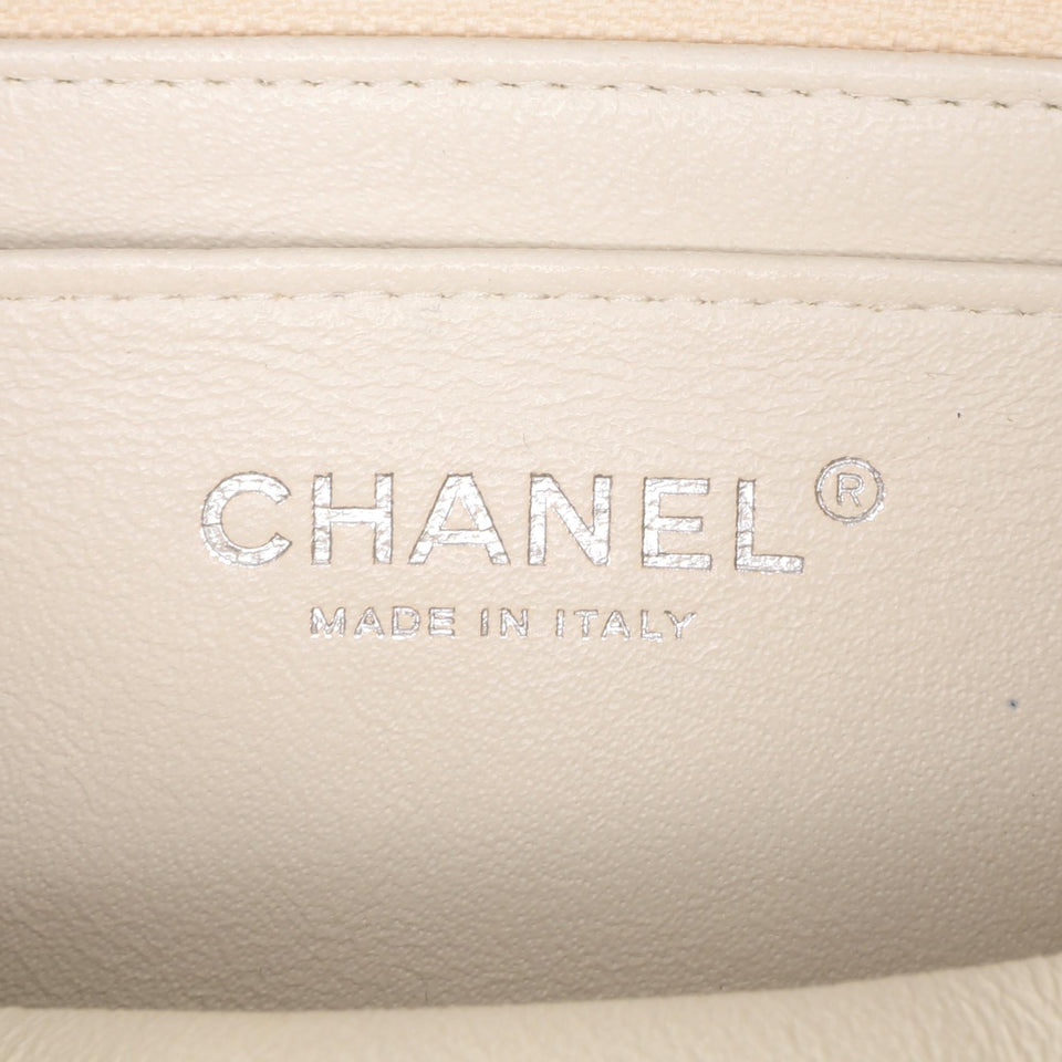 Chanel Mini Square Classic Crumpled Calfskin Single Flap