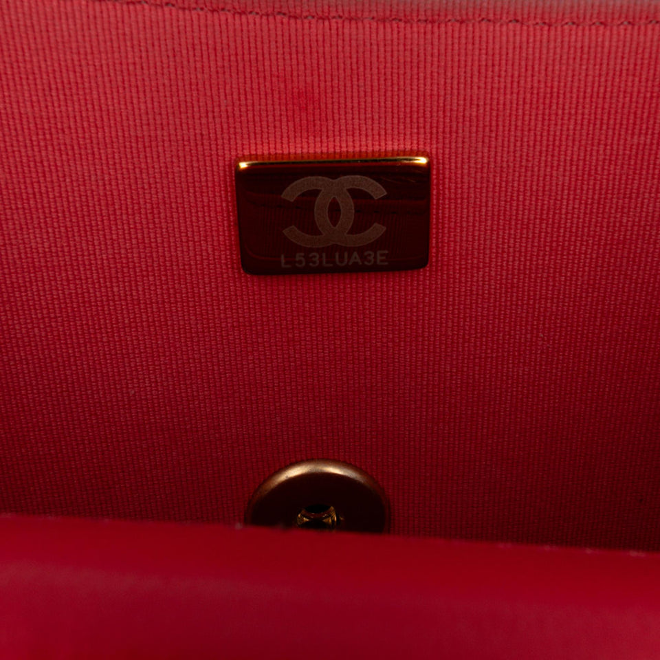 Chanel Mini Square Classic Lambskin Casino Royale Charms Single Flap