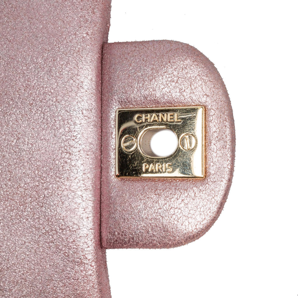Chanel Mini Square Classic Metallic Calfskin Single Flap